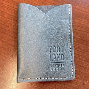 NEW Portland Leather Goods Zoolander Minimalist Card Holder